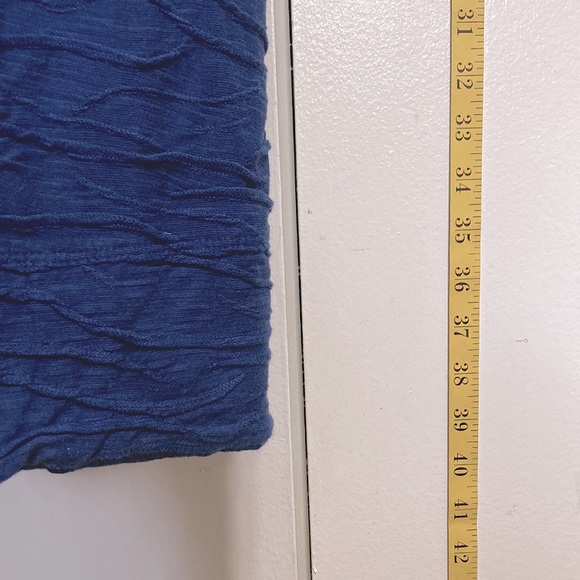 HORNYTOAD Samba Weave Wave Textured Tank Dress Cobalt Blue Womens Large - Picture 8 of 9